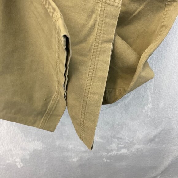 Vintage Y2K Abercrombie & Fitch Zip Off Cargo Pants Mens XL Tan Belted T2083 - Picture 16 of 16